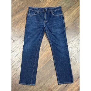LEVI’S Taper 502 Stretch Jeans Mens Waist Sz 30 Dark Wash EUC